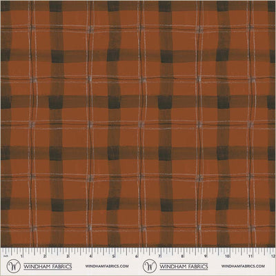 Proper Plaid Currant Cotton 43/44 Fabric Per Yard