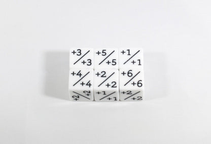 White D6 MTG +1/+1 Counter Dice  - Magic: The Gathering DnD d6 Stats (Sold Per Die)