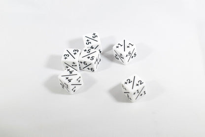 White D6 MTG +1/+1 Counter Dice  - Magic: The Gathering DnD d6 Stats (Sold Per Die)