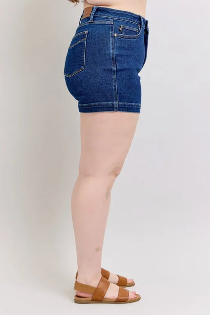 Judy Blue High Waist Tummy Control Denim Shorts (size M)