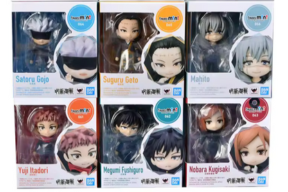 Mini Jujutsu Kaisen Gojo Satoru Mahito Geto Suguru Itadori Fushiguro Figurines, Kawaii Cute Anime Figures and Statues 10 CM