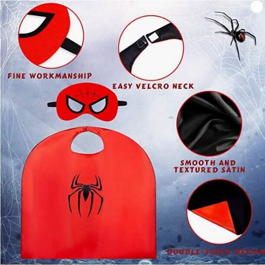6-Pack: Superhero Reversible Cape & Mask Set Otarealm
