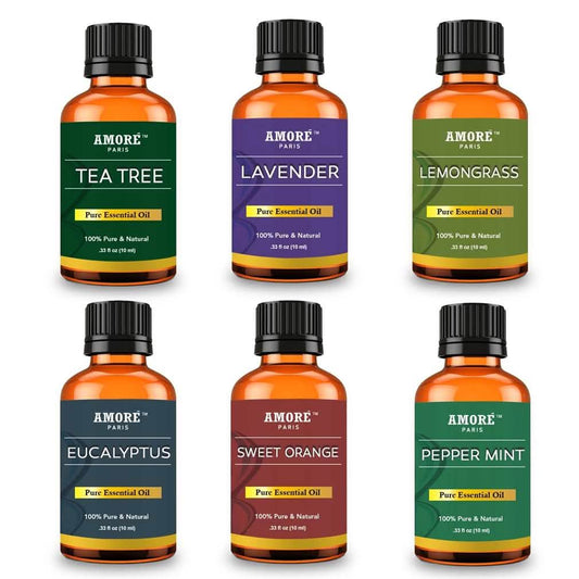 6-Piece: Aromatherapy Therapeutic Grade Essential Oils Gift Set