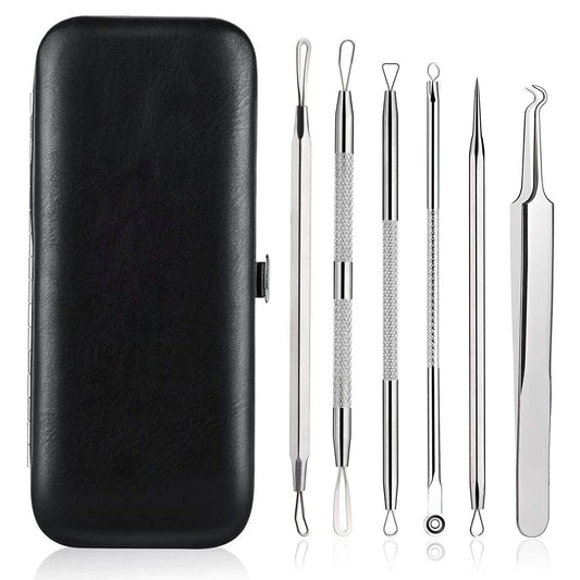 6-Pieces Set: Blackhead Remover Comedones Extractor Acne Removal Kit Otarealm