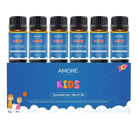 6-Pieces Set: Natural Aromatherapy Kids Safe Essential Oils Starter Set Otarealm