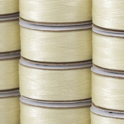 Super Bobs Poly #651 Ivory (M-Style) 12 pack pre-wound bobbins