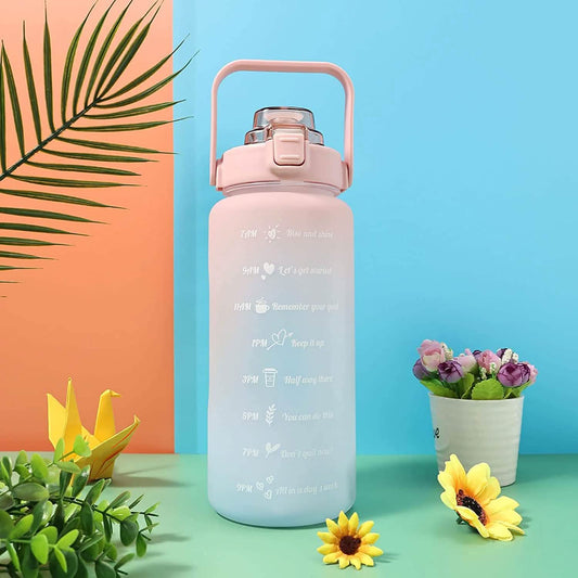 68 Oz Water Bottle with Time Marker Otarealm