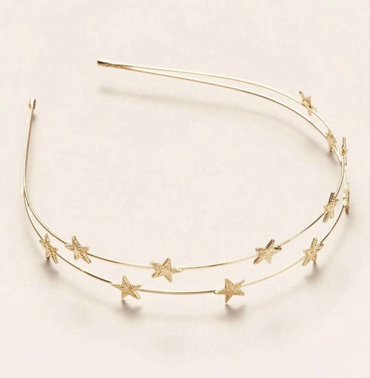 Beautiful Gold Stars Headband Otarealm
