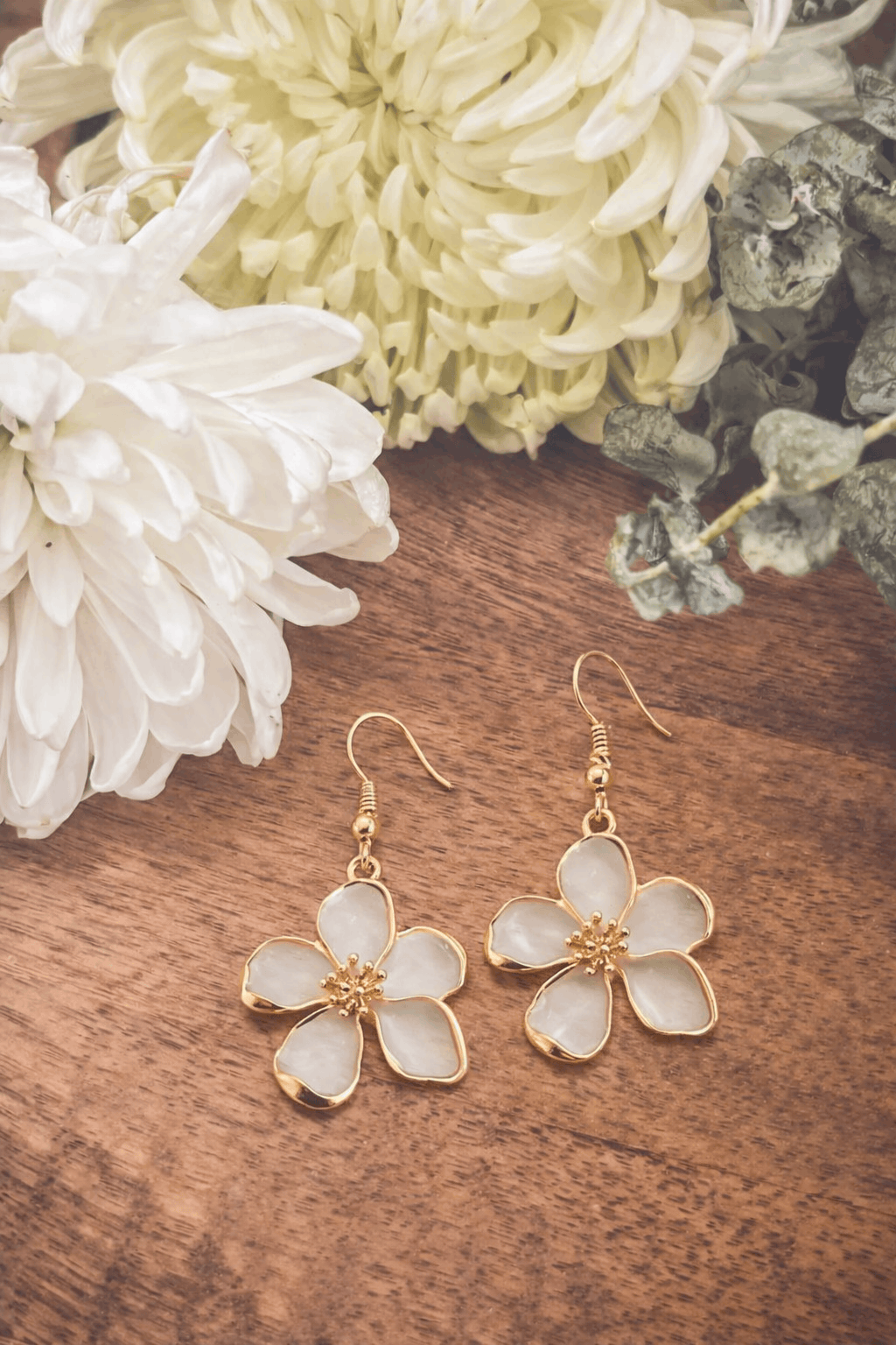 Beautiful Flower Drop Earrings Otarealm