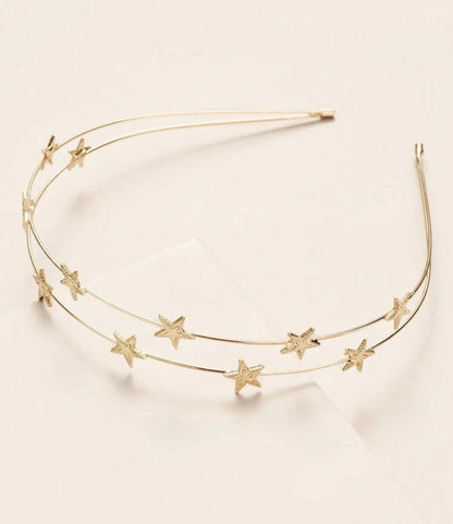Beautiful Gold Stars Headband
