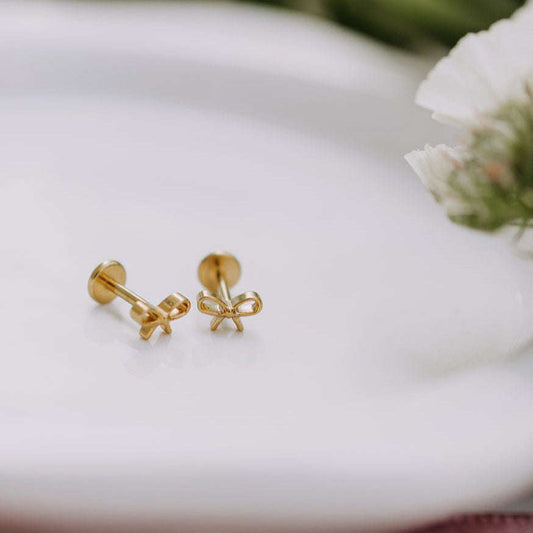 Bow Flat Back Studs Otarealm