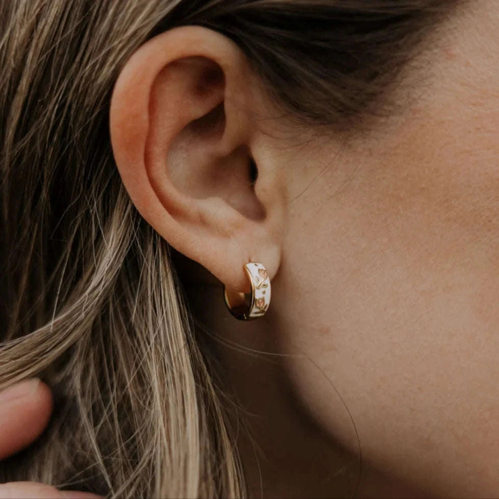 Eloise Tea Cup Hoops Otarealm