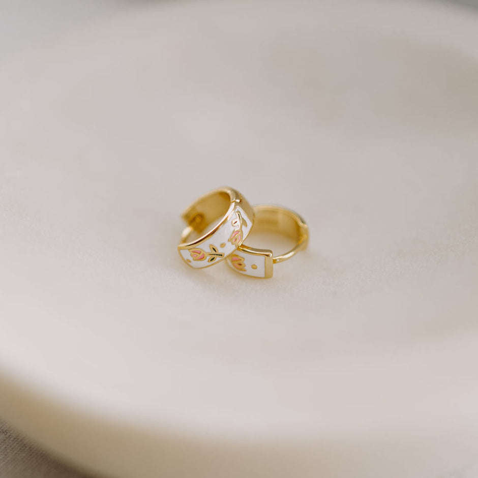 Eloise Tea Cup Hoops Otarealm