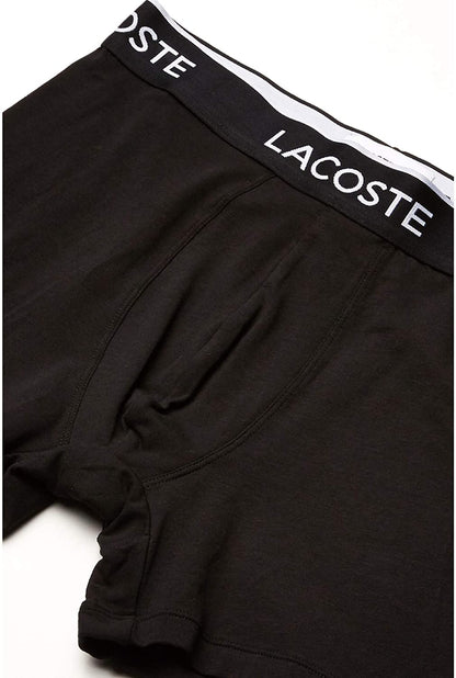 Lacoste Underwear Men's 3-Pack Classic Cotton Stretch Boxer Briefs