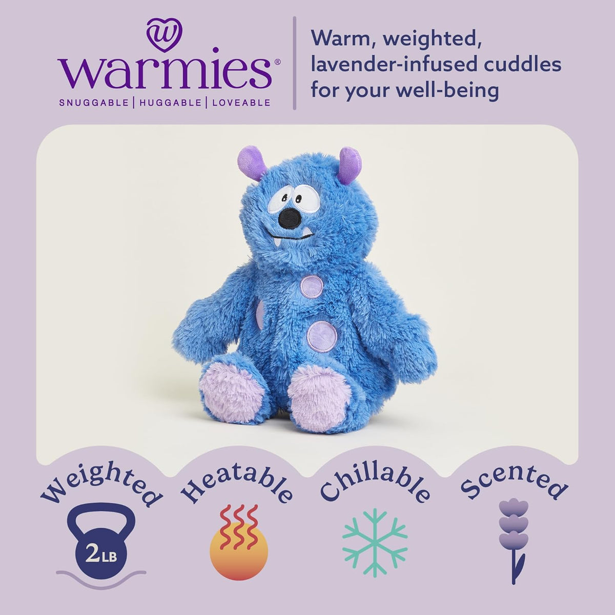 Warmies Blue Monster