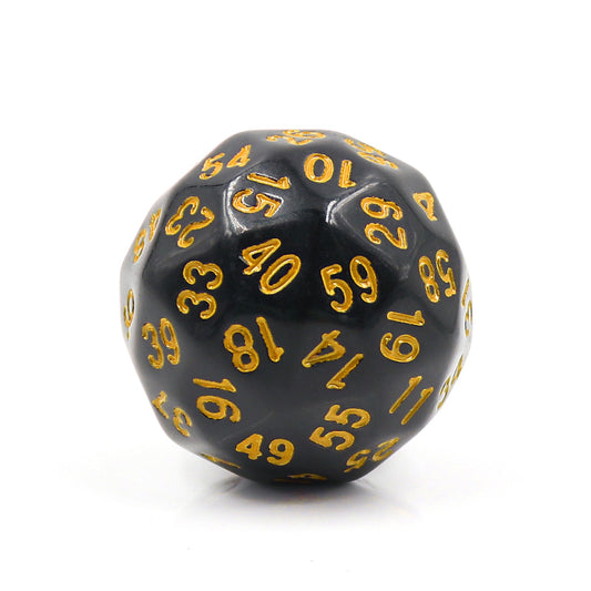 D60-Black Opaque w/Yellow Numbers