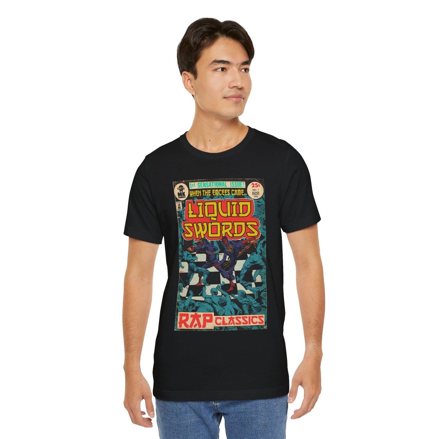 Liquid Swords - Unisex Jersey Short Sleeve Crew Neck T-Shirt - Hip Hop Graphic Tee