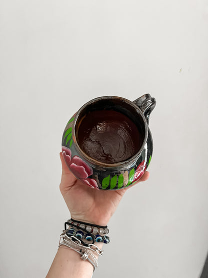 Floral Artesanal Barro Mug
