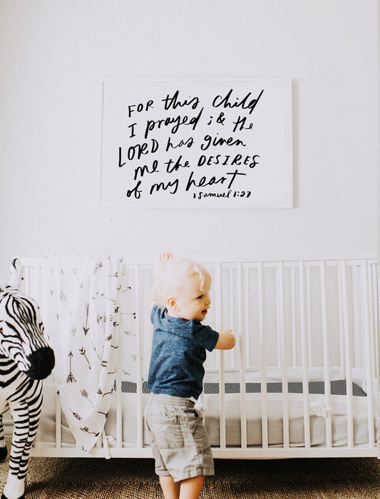 Poster: For this child I prayed
