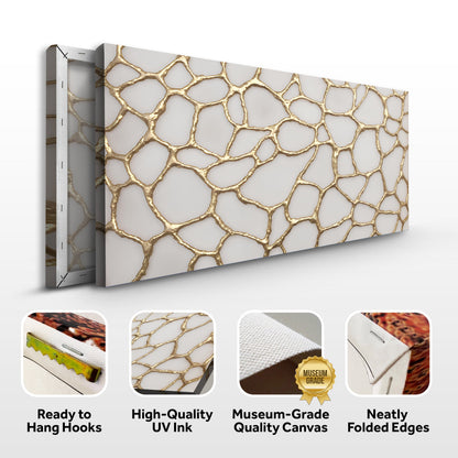 Golden Neurons Wall Art