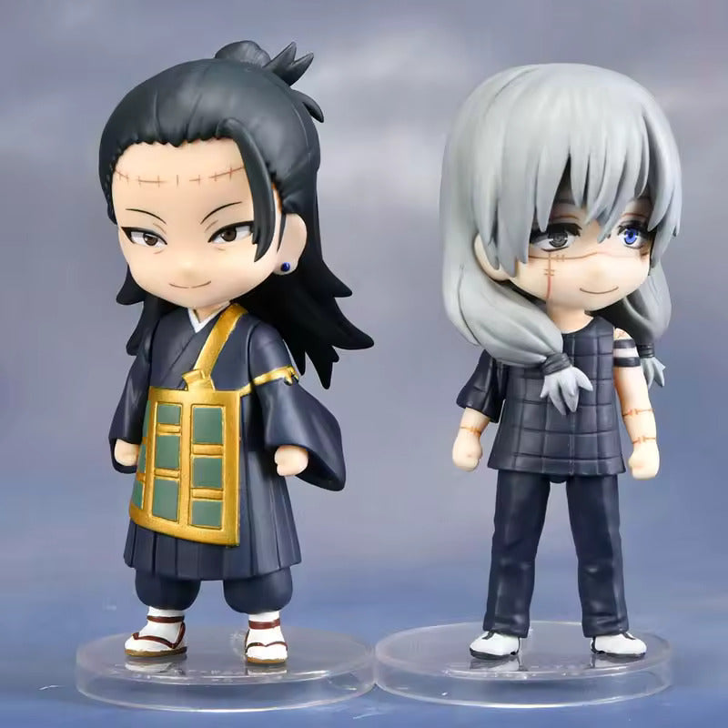 Mini Jujutsu Kaisen Gojo Satoru Mahito Geto Suguru Itadori Fushiguro Figurines, Kawaii Cute Anime Figures and Statues 10 CM
