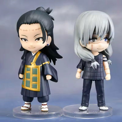 Mini Jujutsu Kaisen Gojo Satoru Mahito Geto Suguru Itadori Fushiguro Figurines, Kawaii Cute Anime Figures and Statues 10 CM