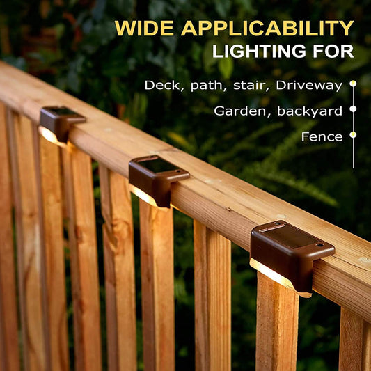 8-Pack: Solar LED Deck & Step Lights Otarealm