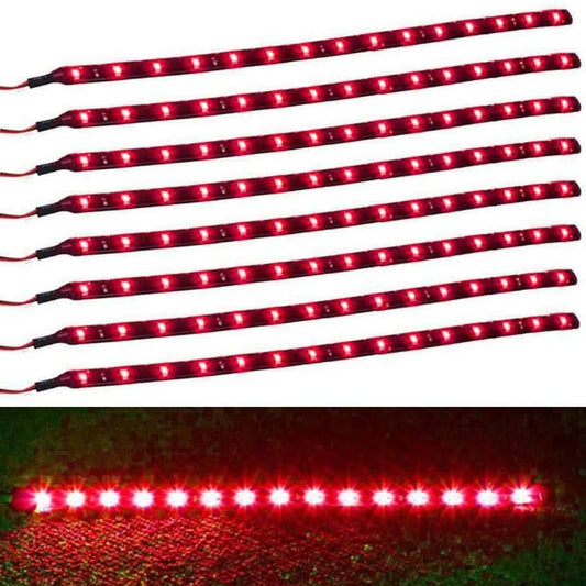 8-Piece: Flexible Waterproof LED Strip Light for Car