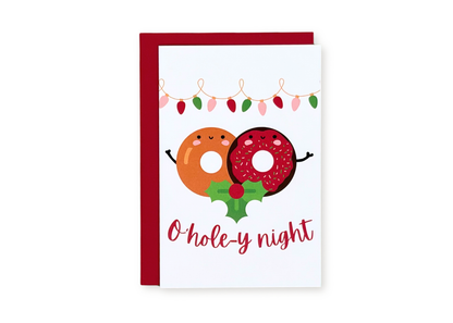 O-hole-y Night Greeting Card