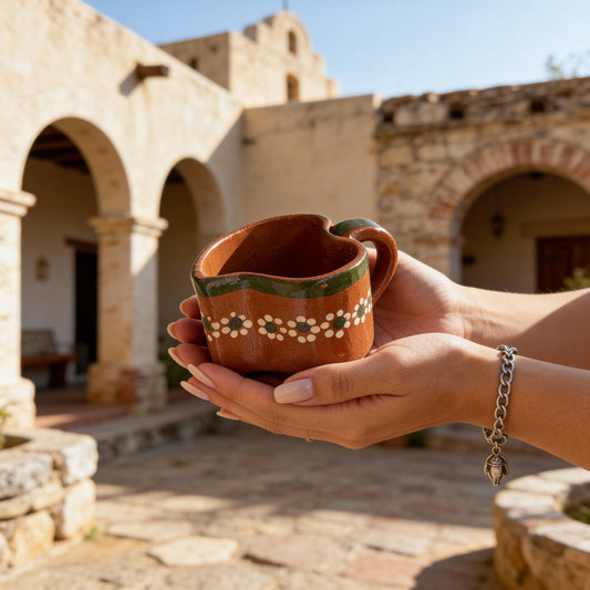 Mexican Barro Heart Mug