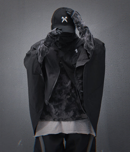 HiJ40 Black I-Tech Poncho