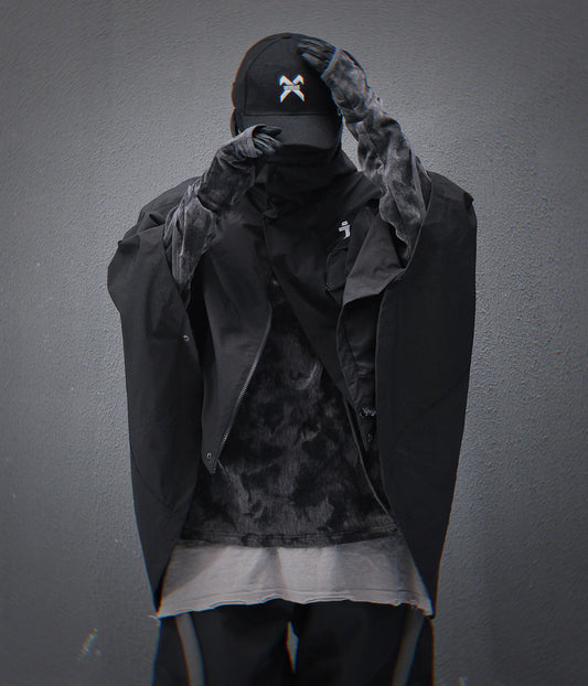 HiJ40 Black I-Tech Poncho