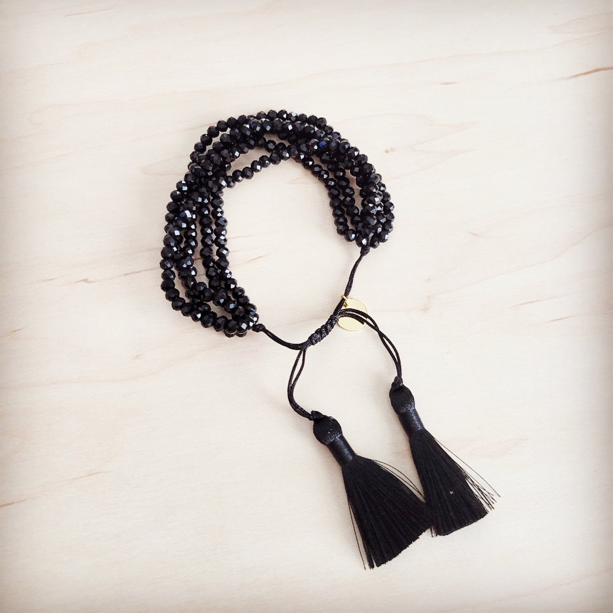 **Midnight Tassel Drawstring Bracelet 811m