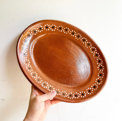 Oval Traditional Pottery Plates Ovalado