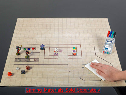 Reversible Battlemat™ 1½" Squares & 1½" Hexes (23 ½" x 26" Playing Surface)