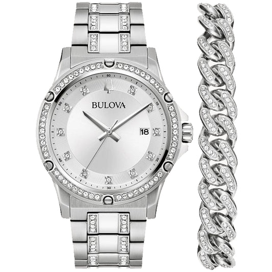 Bulova Men's Crystal Box Set