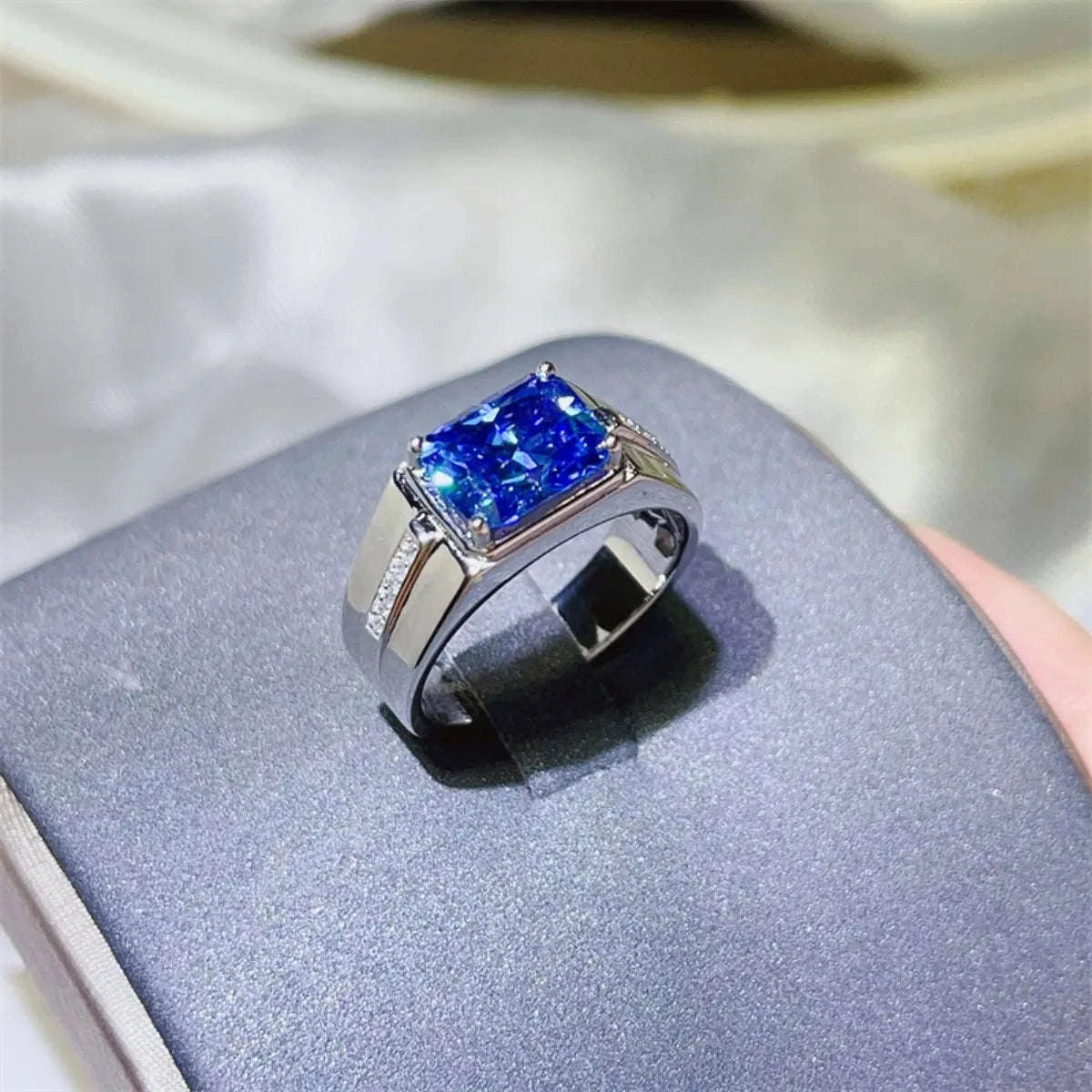2 Carat Moissanite 925 Sterling Silver Ring Otarealm
