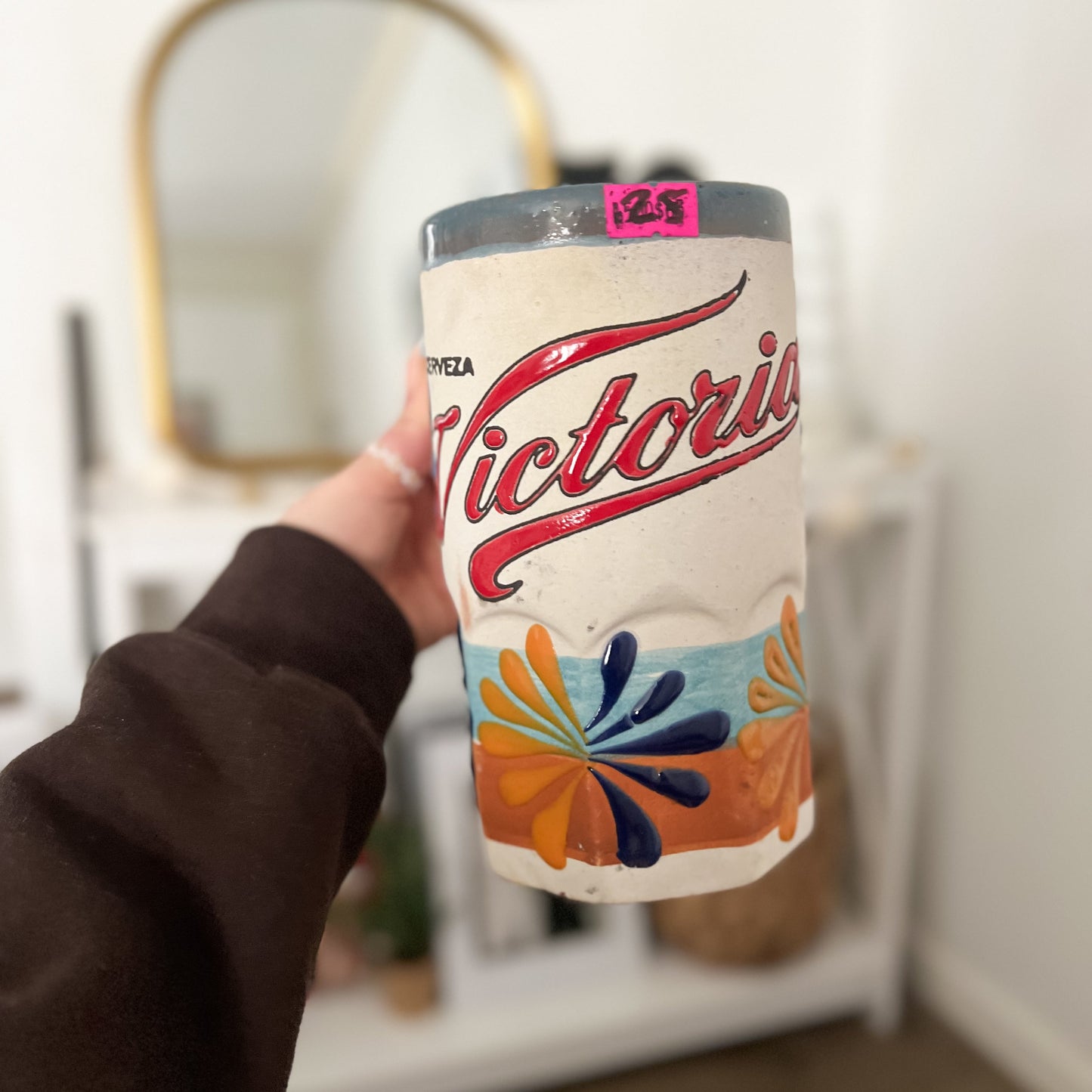 Mexican Beer Tarro 7 inches Tall Mug