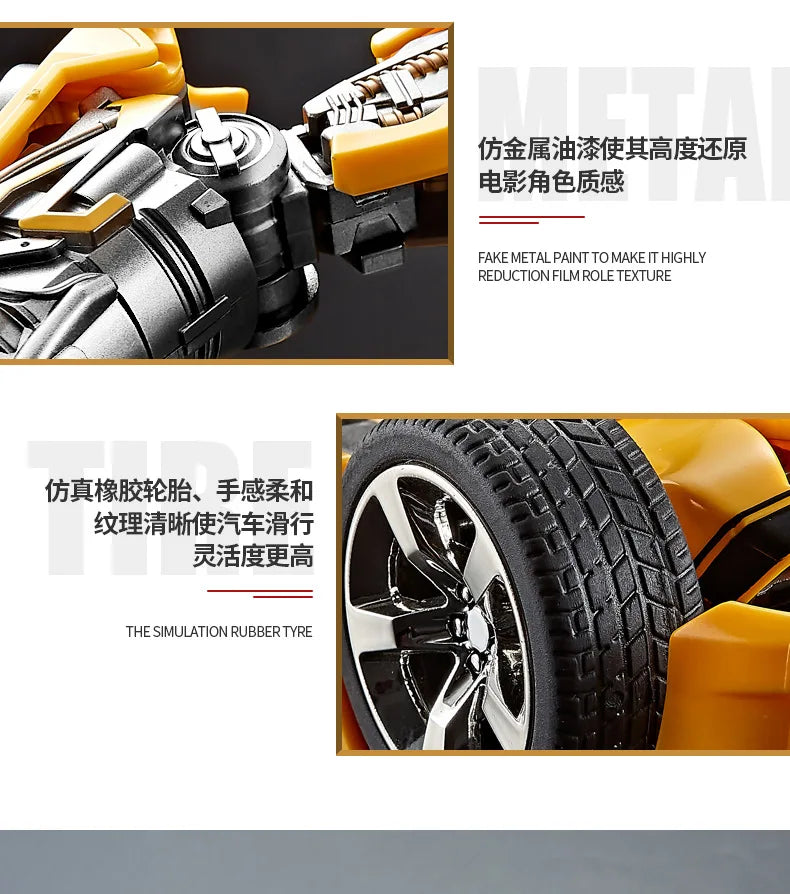 Optimus Prime and Bumblebee Autobots Anime Figures, Transformation Robot Toys 30 CM