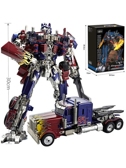 Optimus Prime and Bumblebee Autobots Anime Figures, Transformation Robot Toys 30 CM