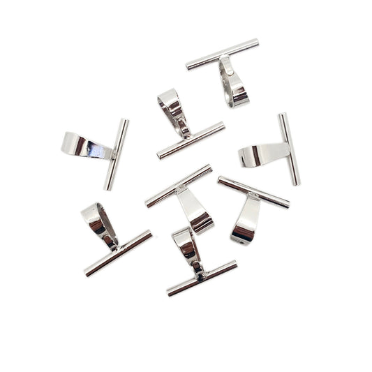 Silver Brooch-to-Pendant Converter 8pc