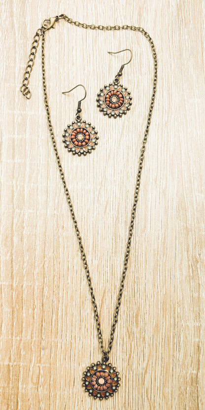Beautiful Boho Necklace and Earring Set