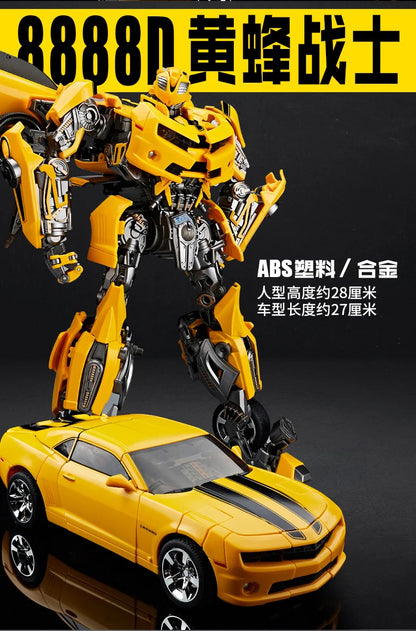 Optimus Prime and Bumblebee Autobots Anime Figures, Transformation Robot Toys 30 CM