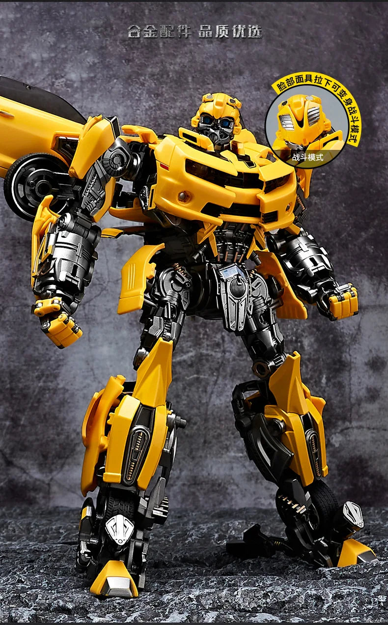 Optimus Prime and Bumblebee Autobots Anime Figures, Transformation Robot Toys 30 CM