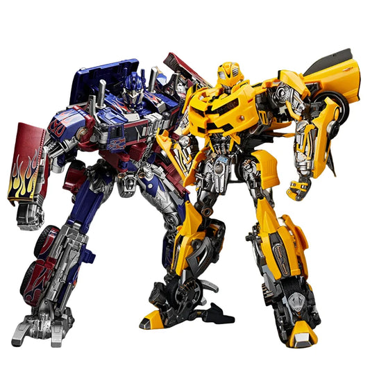 Optimus Prime and Bumblebee Autobots Anime Figures, Transformation Robot Toys 30 CM