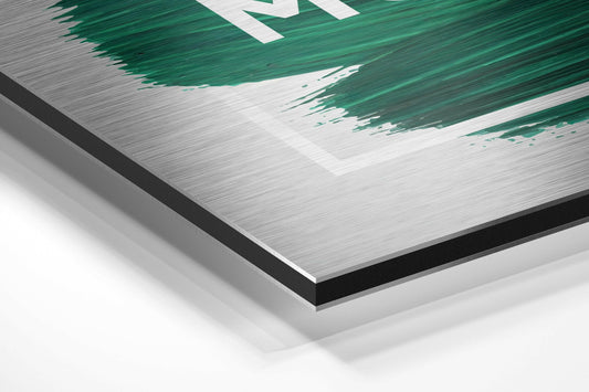 Enjoy Every Moment Brushed Aluminium Dibond Wall Art