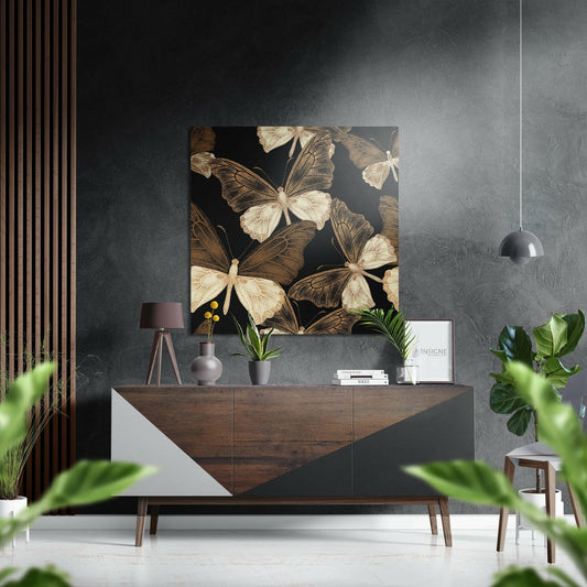 Butterflies Brushed Aluminium Dibond Wall Art