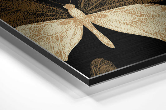 Butterflies Brushed Aluminium Dibond Wall Art