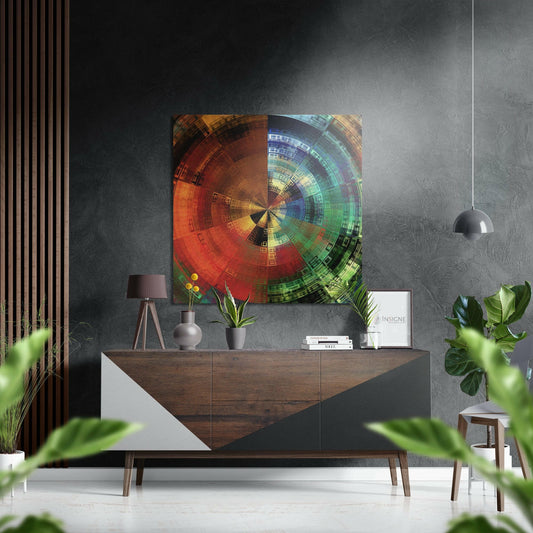 Spin Brushed Aluminium Dibond Wall Art