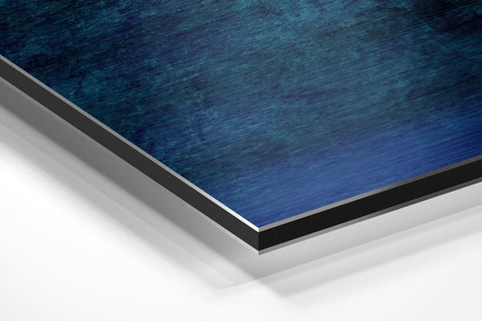 Blue Cascades Brushed Aluminium Dibond Wall Art
